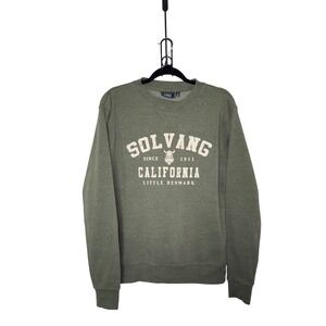 Ocean‎ Beach Soft Green Medium Solvang California Crewneck Sweatshirt Cozy Soft